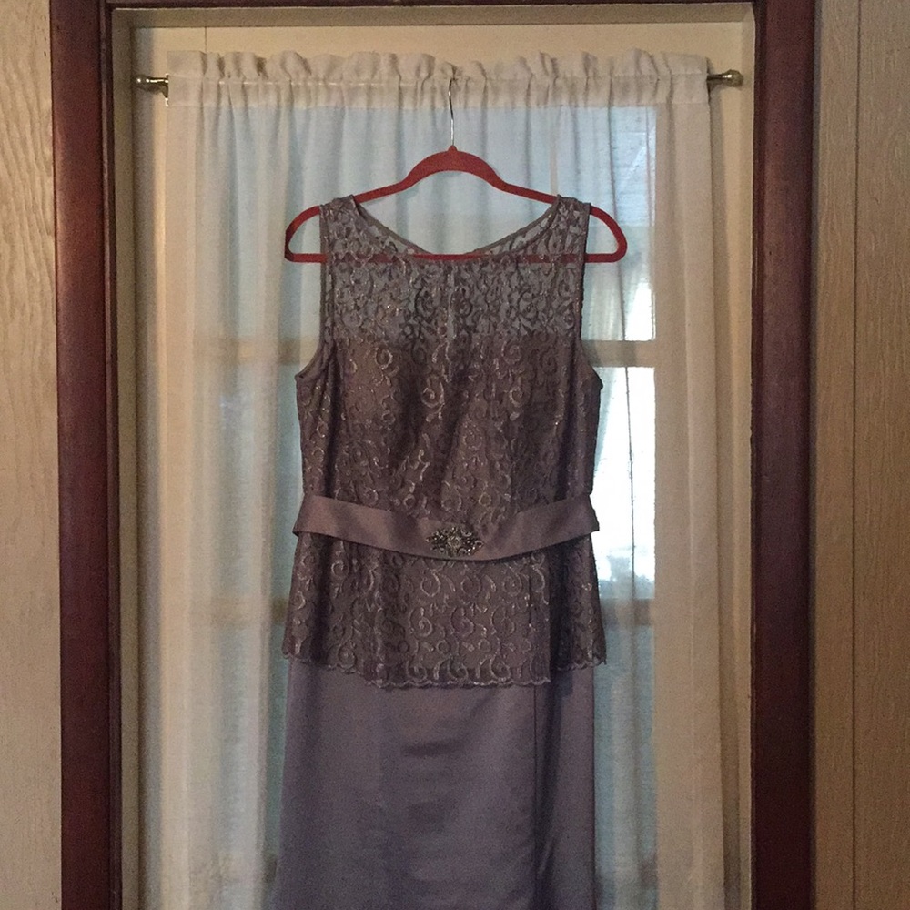 David’s Bridal Mother of Bride Grey Dress